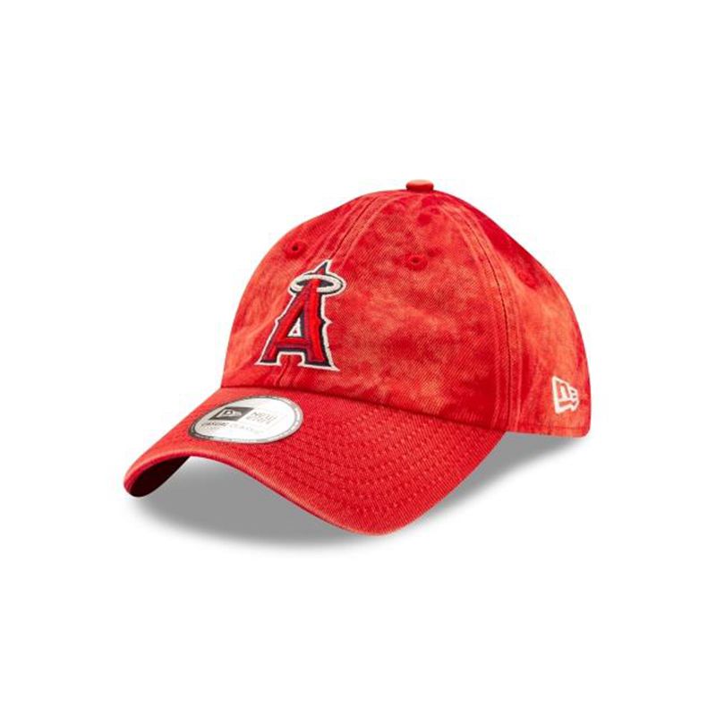 MLB Los Angeles Angels Hand Brush Wash Casual Classic Adjustable (RHC2147) - Black New Era Caps